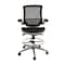Flash Furniture Black/Graphite Mid-Back Drafting Chair - Flip-Up Arms BL-LB-8801X-D-BK-GR-GG - alternate 10